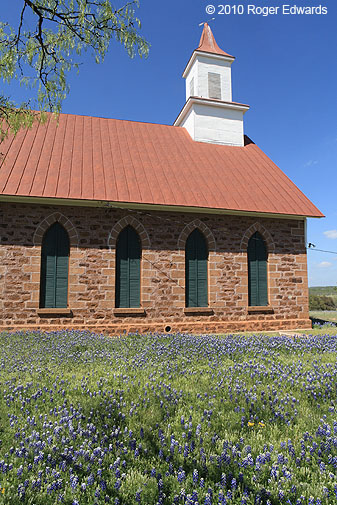 Rear lawn of 1890 Art Methodist Church