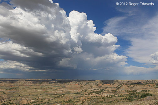 Convective towers over Painted Canyon